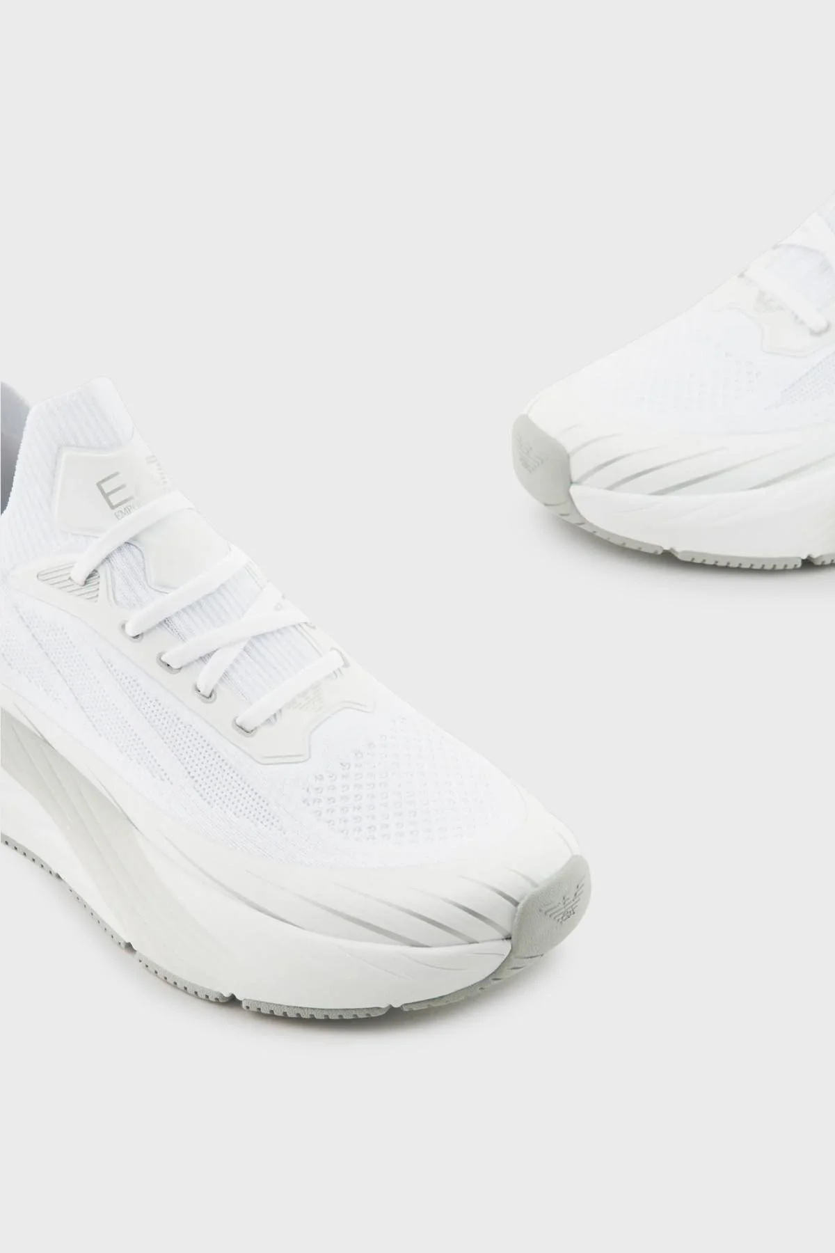 EA7 Sneaker Unisex Ayakkabı X8X176 XK377 M696 BEYAZ-GÜMÜŞ - 5