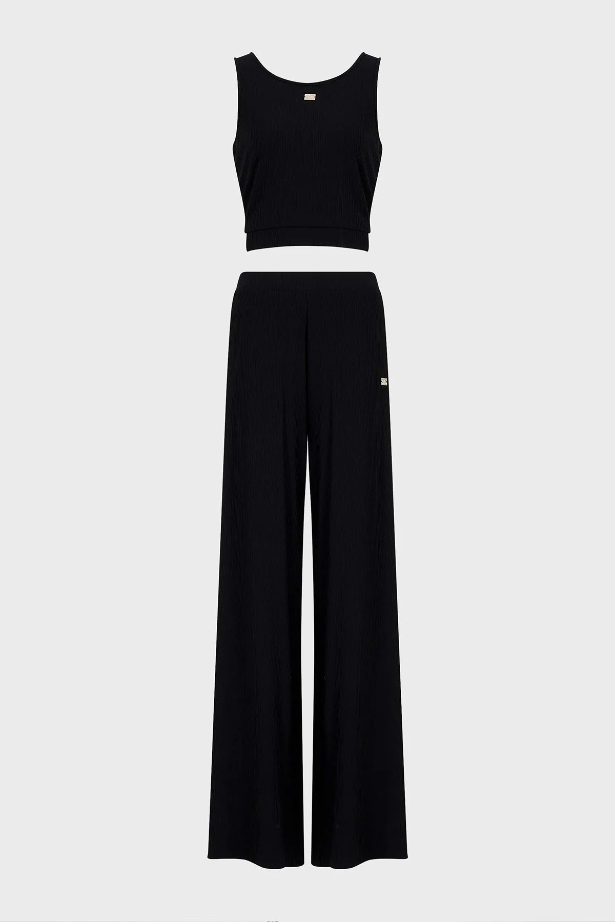 EA7 Streç Pamuklu Regular Fit Alt-Üst Bayan Takım 3DTV54 TJTVZ 1200 SİYAH - 12