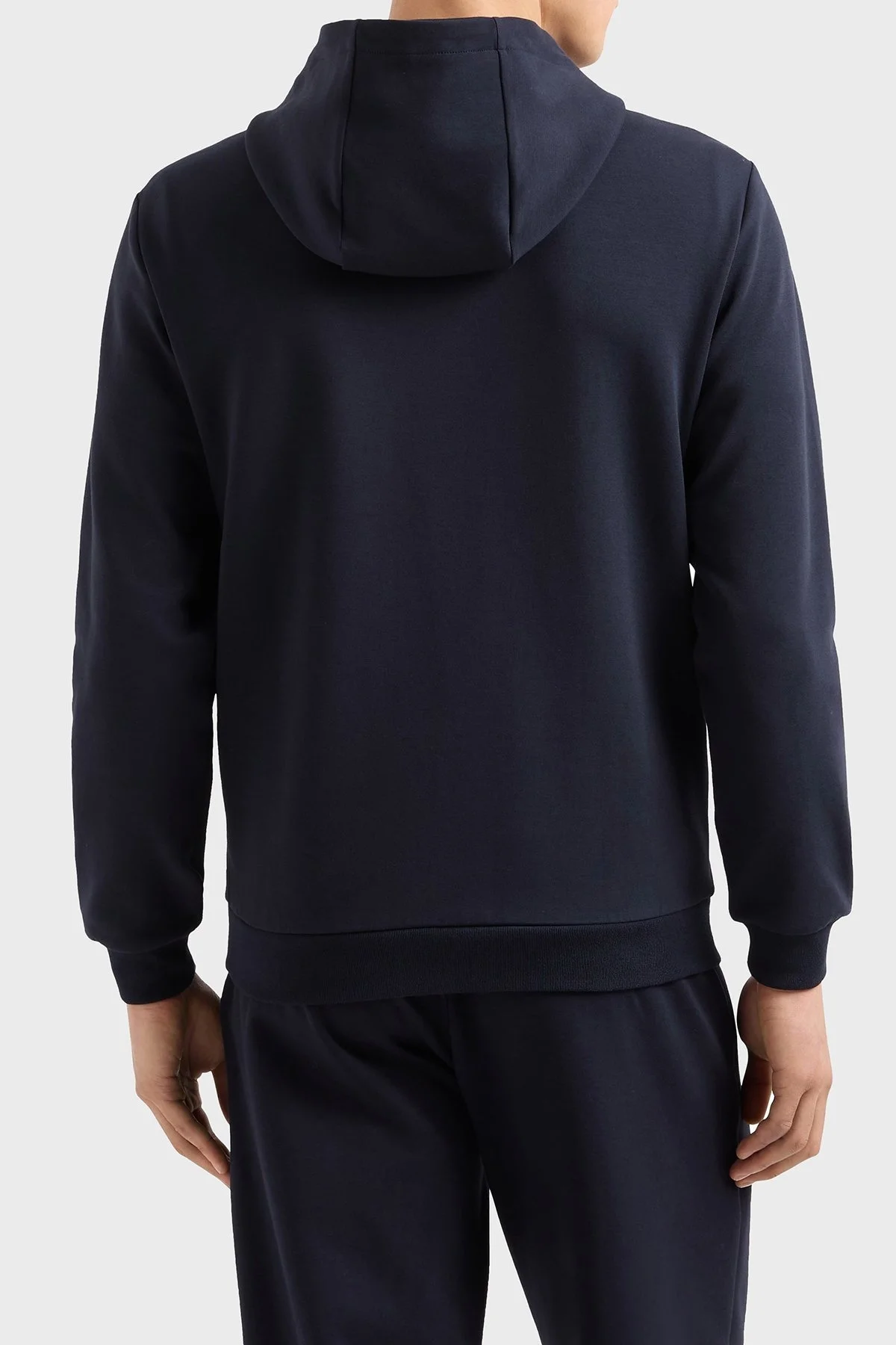 EA7 Streç Pamuklu Regular Fit Kapüşonlu Erkek Sweat 7M000094 AF12116 UB102 LACİVERT - 3