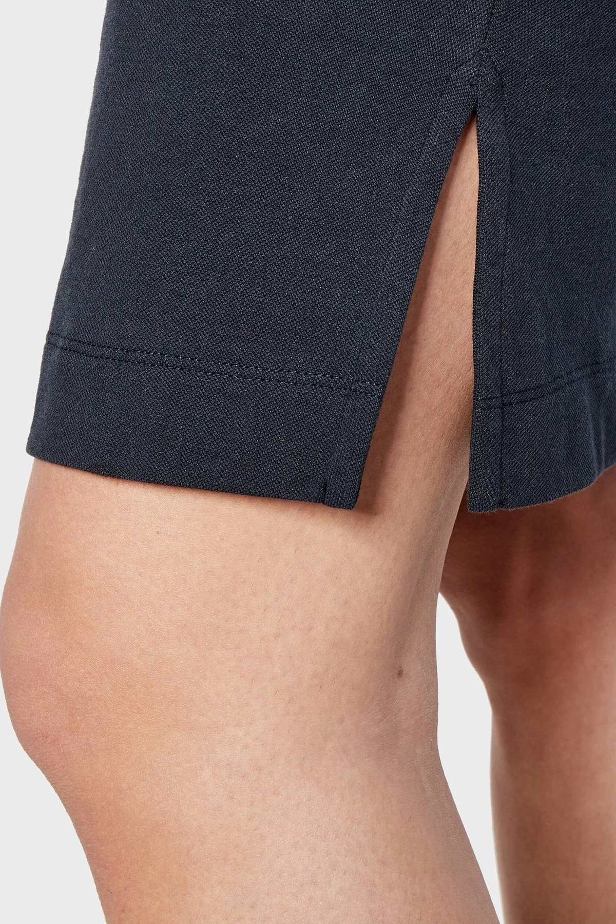 EA7 Streç Pamuklu Regular Fit Polo Yaka Mini Bayan Elbise 3DTA56 TJ9DZ 1555 LACİVERT - 6