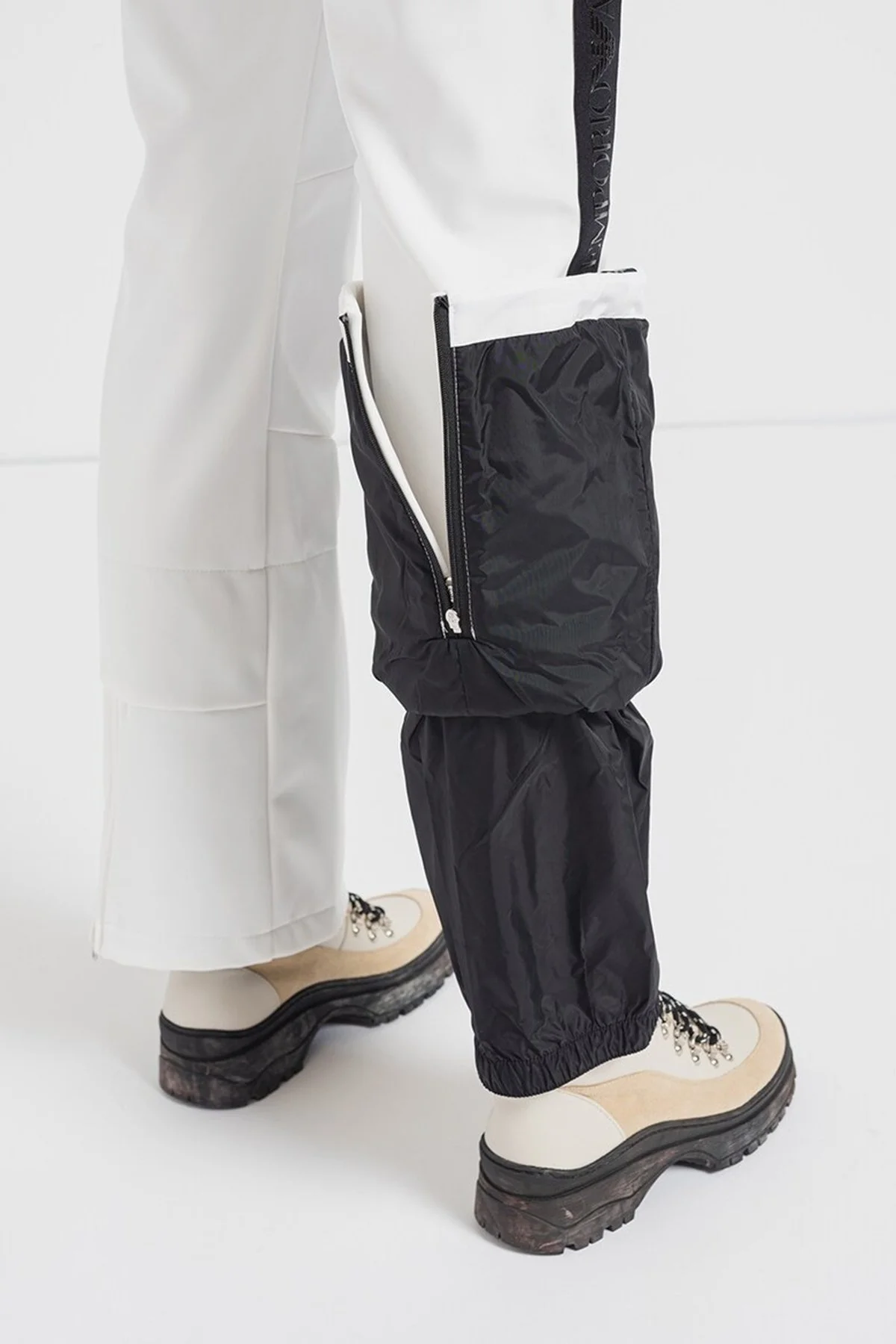 EA7 Su Geçirmez Çıkarılabilir Kapüşonlu Kayak Tulumu Bayan Kayak Takımı 6LTD02 TN8HZ 1150 BEYAZ - 5