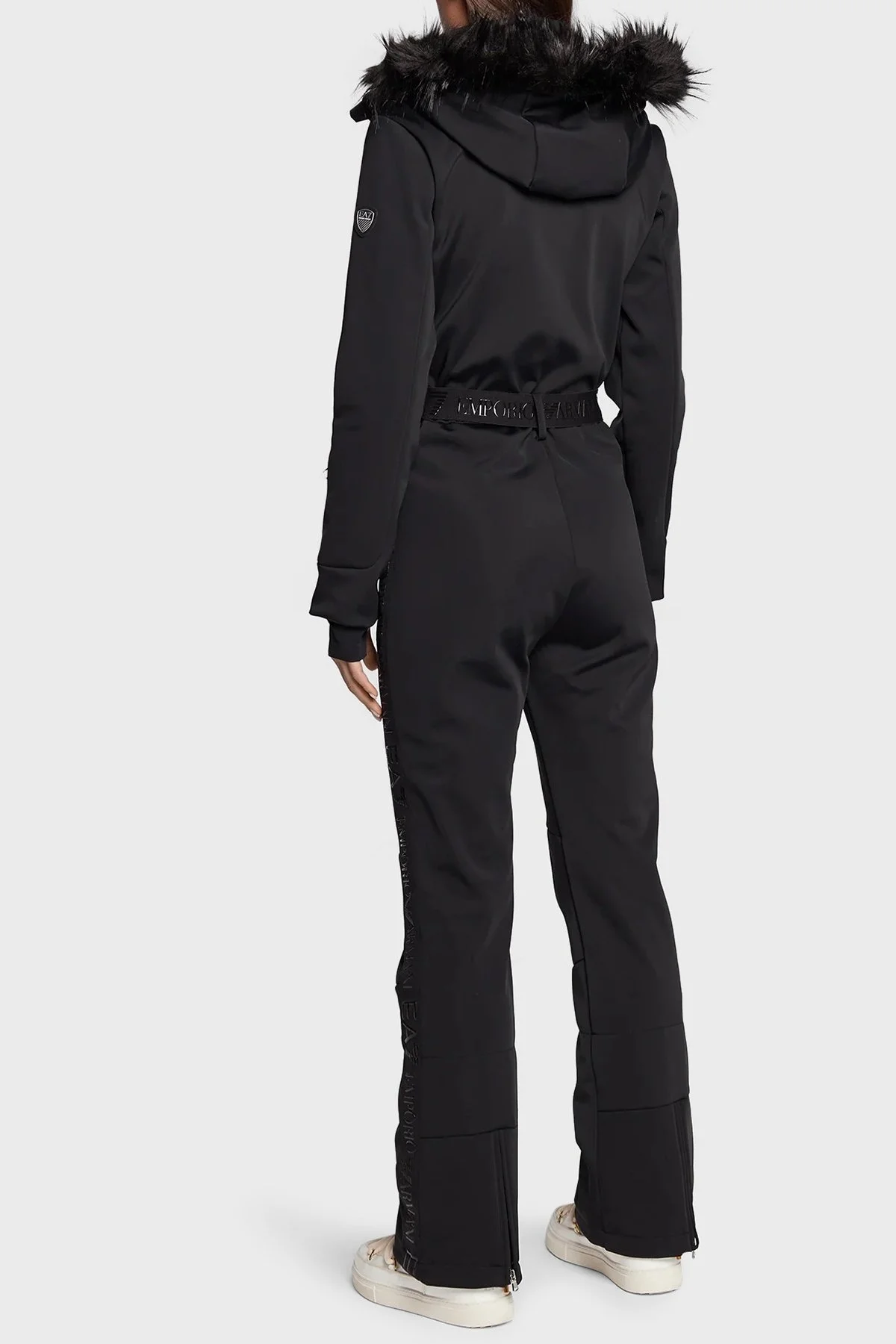 EA7 Su Geçirmez Çıkarılabilir Kapüşonlu Kayak Tulumu Bayan Kayak Takımı 6LTD02 TN8HZ 1200 SİYAH - 2