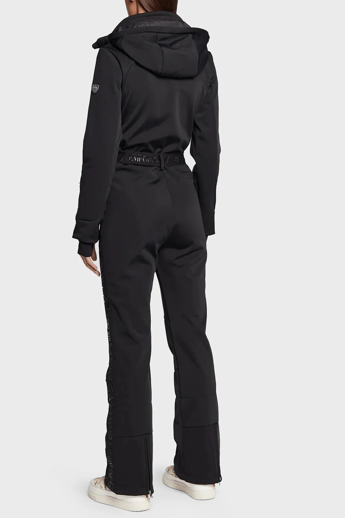 EA7 Su Geçirmez Çıkarılabilir Kapüşonlu Kayak Tulumu Bayan Kayak Takımı 6LTD02 TN8HZ 1200 SİYAH - 4