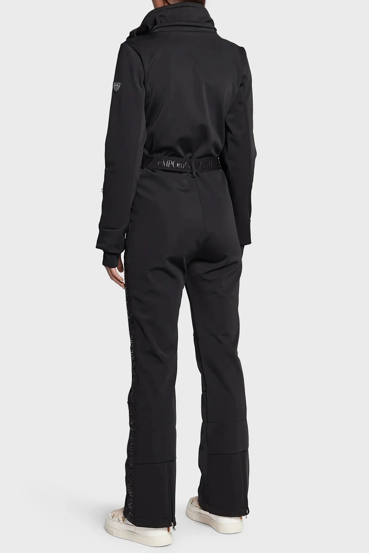 EA7 Su Geçirmez Çıkarılabilir Kapüşonlu Kayak Tulumu Bayan Kayak Takımı 6LTD02 TN8HZ 1200 SİYAH - 5