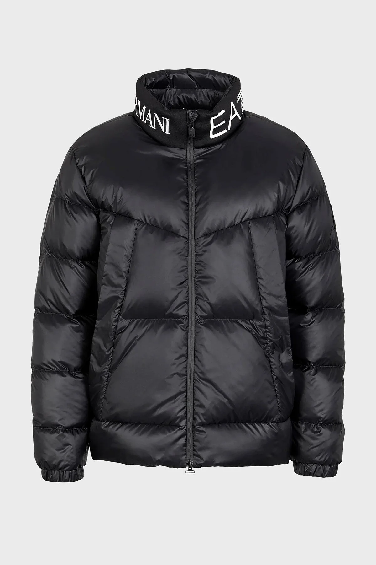 EA7 Suya Dayanıklı Regular Fit Kuş Tüyü Dolgulu Şişme Erkek Mont 6RPB33 PNEOZ 1200 SİYAH - 1
