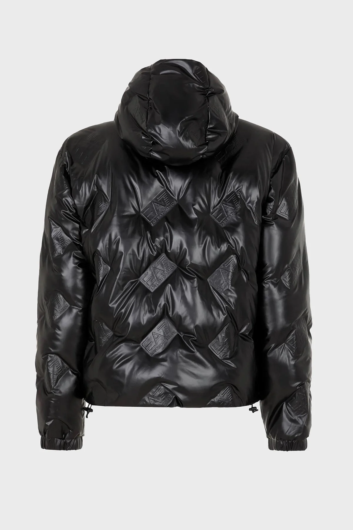 EA7 Suya ve Rüzgara Dayanıklı Kapüşonlu Oversize Erkek Mont 6RPB34 PNEIZ 1200 SİYAH - 4