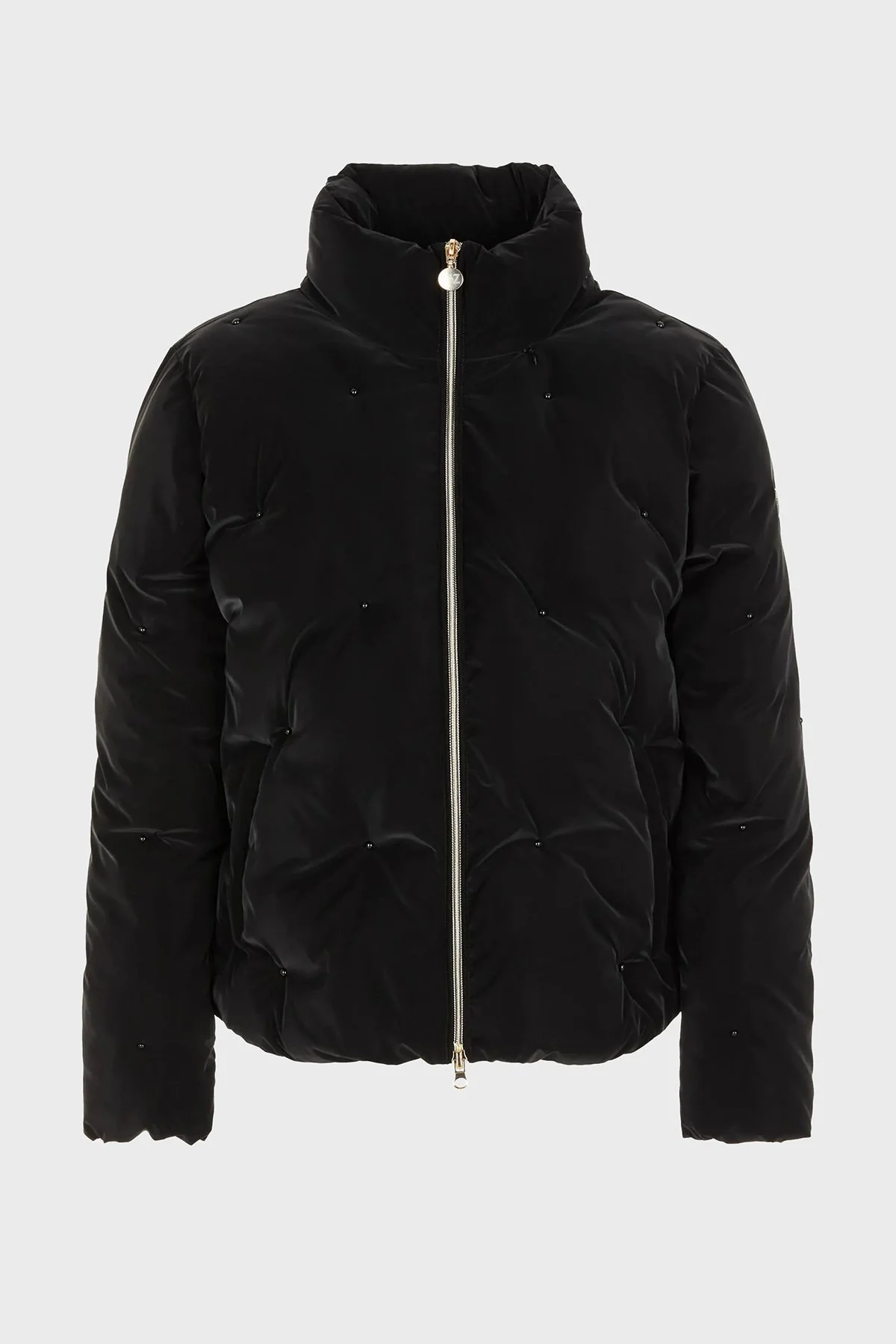 EA7 Gizli Kapüşonlu Dik Yaka Regular Fit Şişme Bayan Mont 6RTB34 TNDMZ 1200 SİYAH - 2