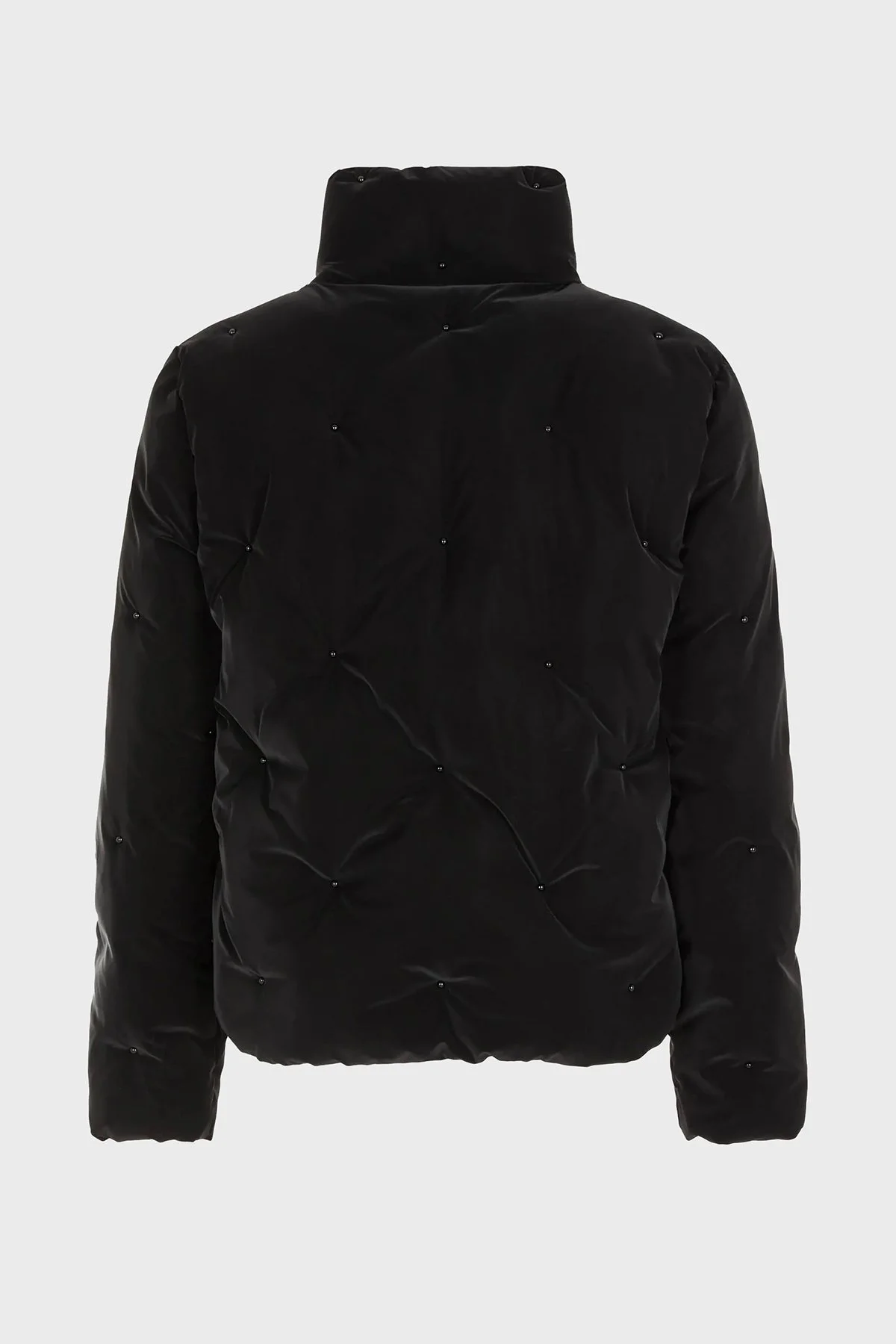 EA7 Gizli Kapüşonlu Dik Yaka Regular Fit Şişme Kadın Mont 6RTB34 TNDMZ 1200 SİYAH - 4