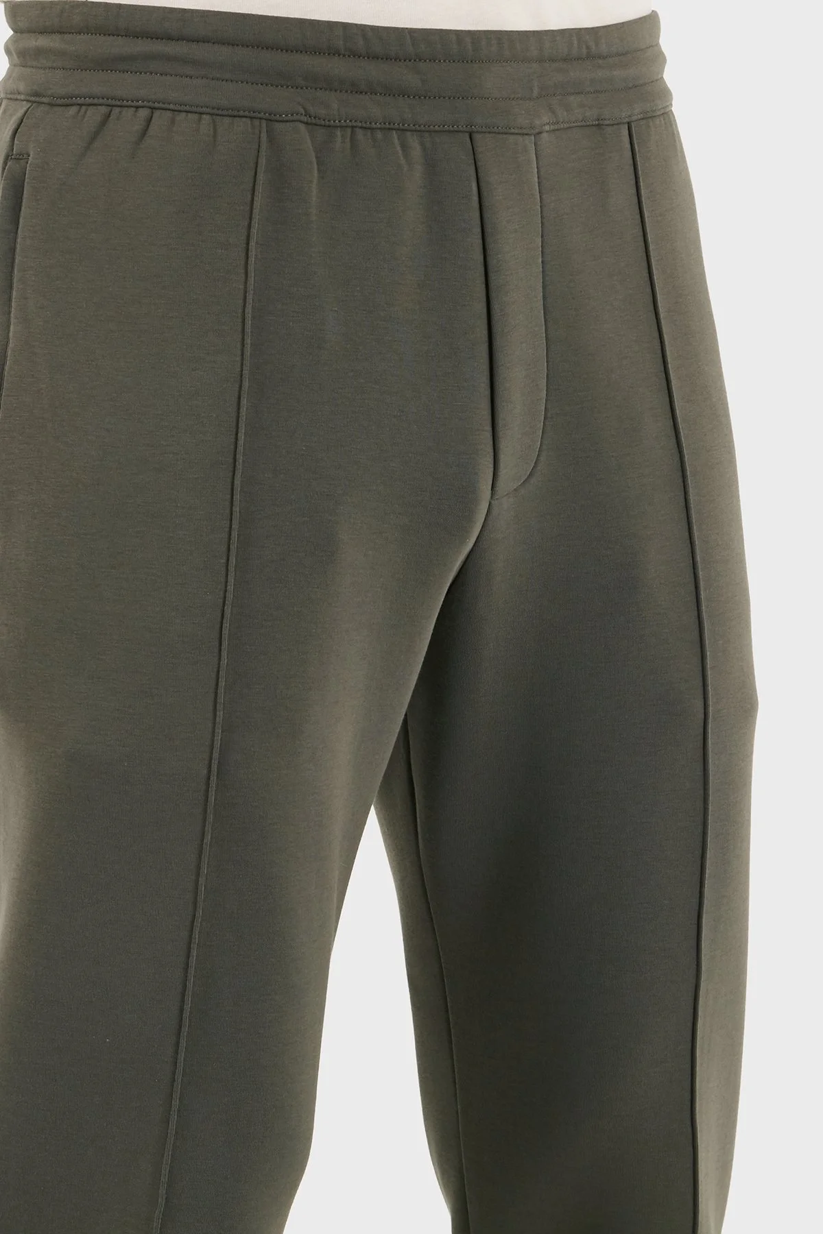Empori Armani Çimalı Pamuklu Regular Fit Normal Bel Lastikli Paça Erkek Pantolon EM003051 AF10013 U8120 HAKİ - 6