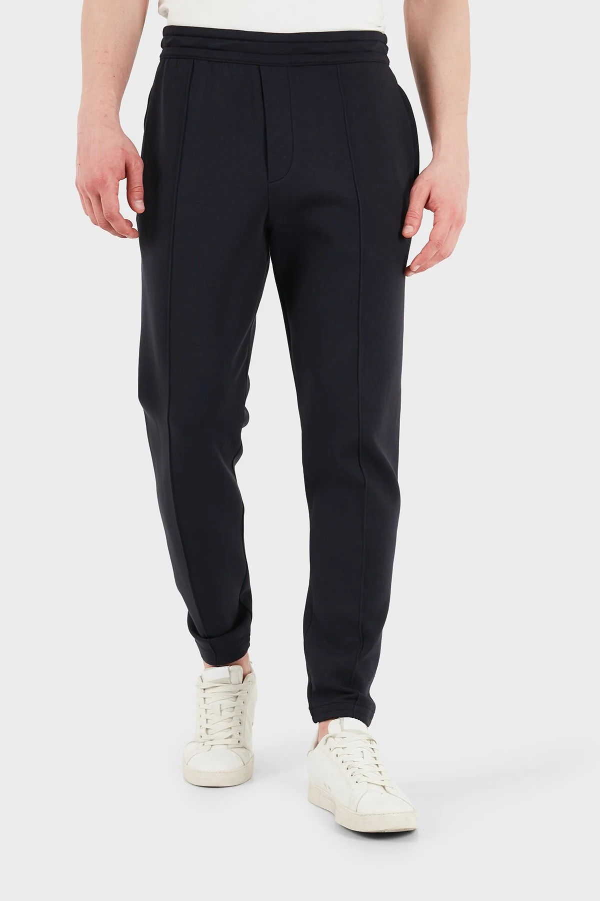 Empori Armani Çimalı Regular Fit Lastikli Paça Jogger Erkek Pantolon EM003051 AF10013 UB118 LACİVERT - 4