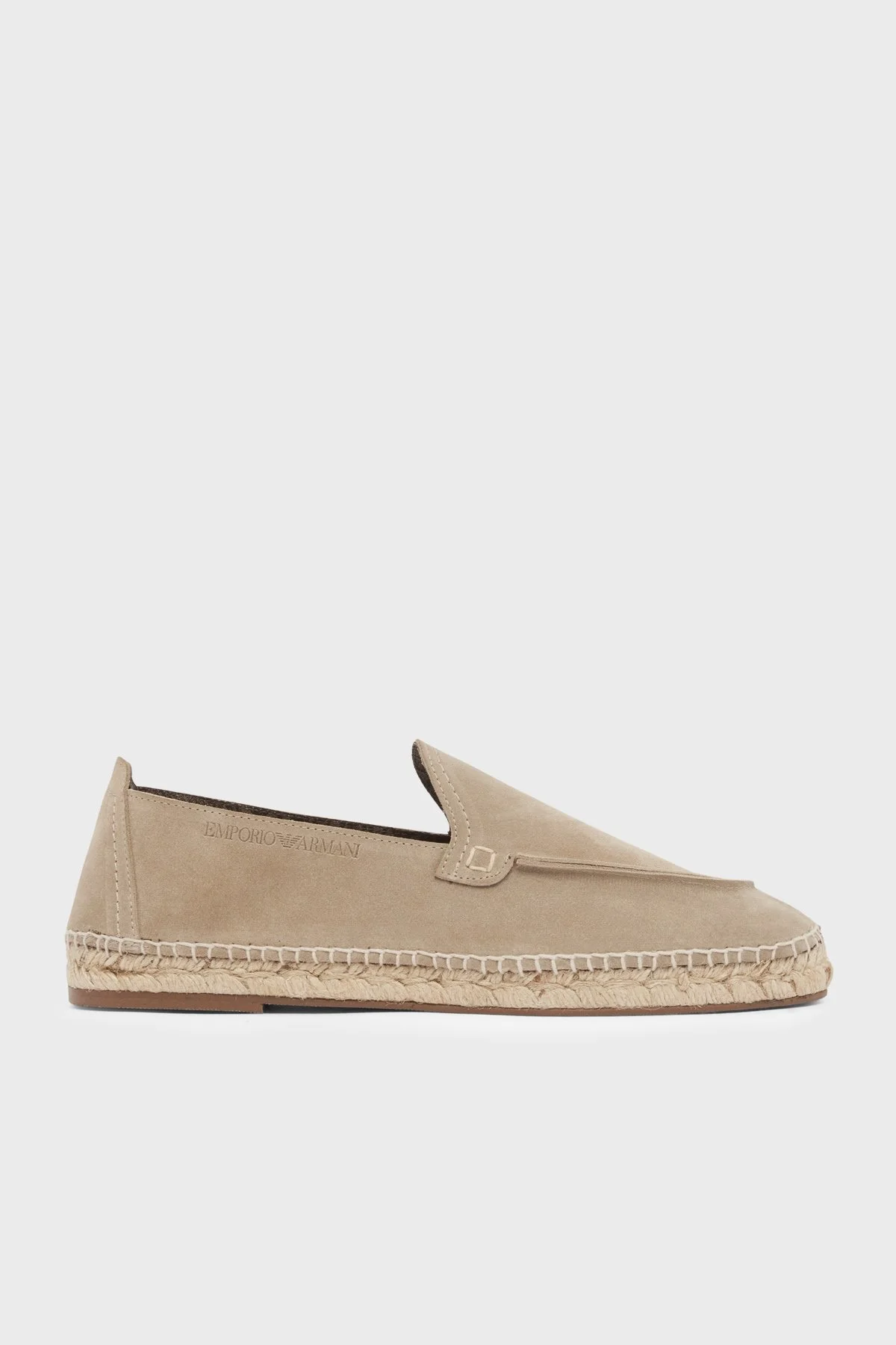 Emporio Armani % 100 Deri Erkek Espadril EM005854 AF23967 U6092 VİZON - 1