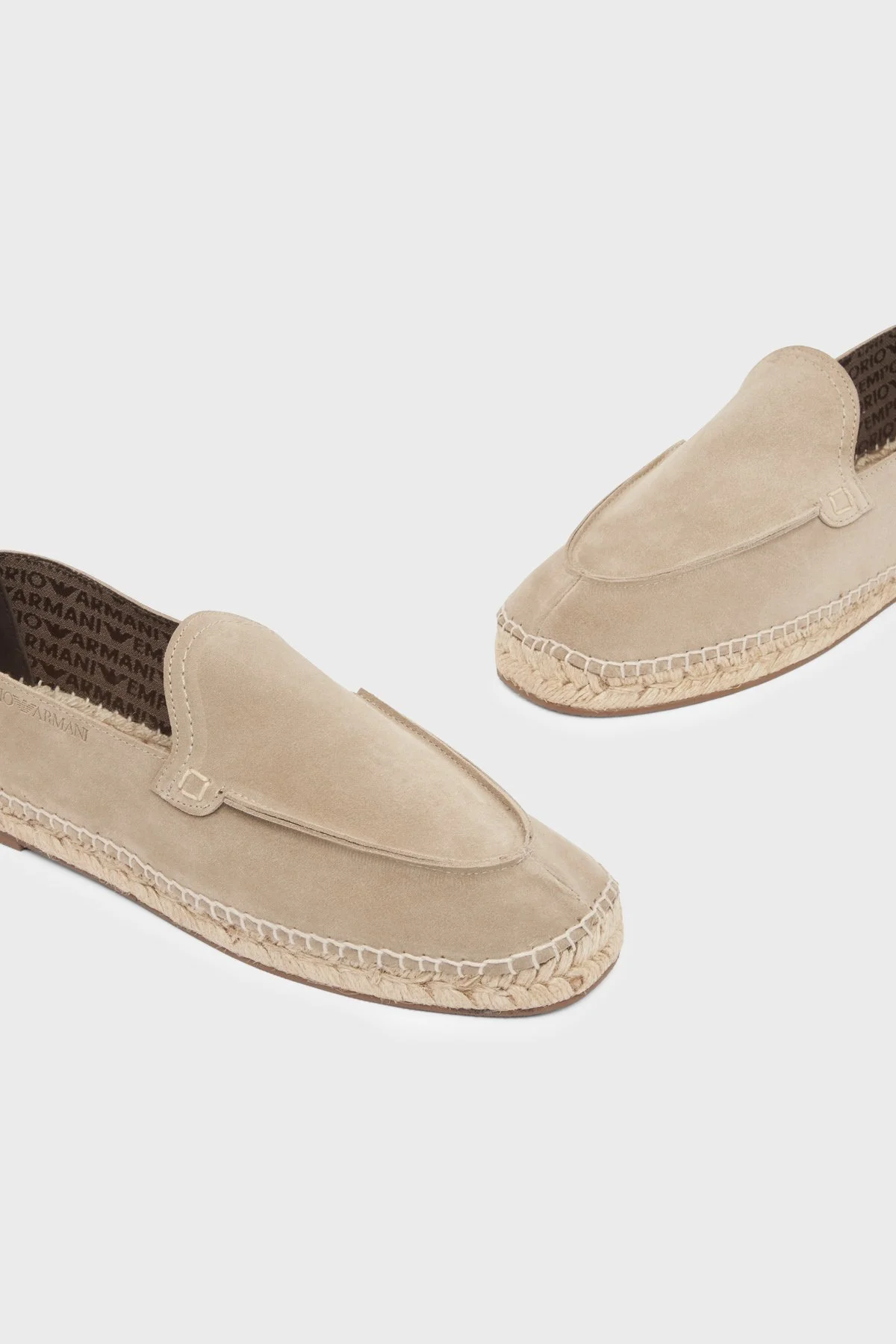Emporio Armani % 100 Deri Erkek Espadril EM005854 AF23967 U6092 VİZON - 4