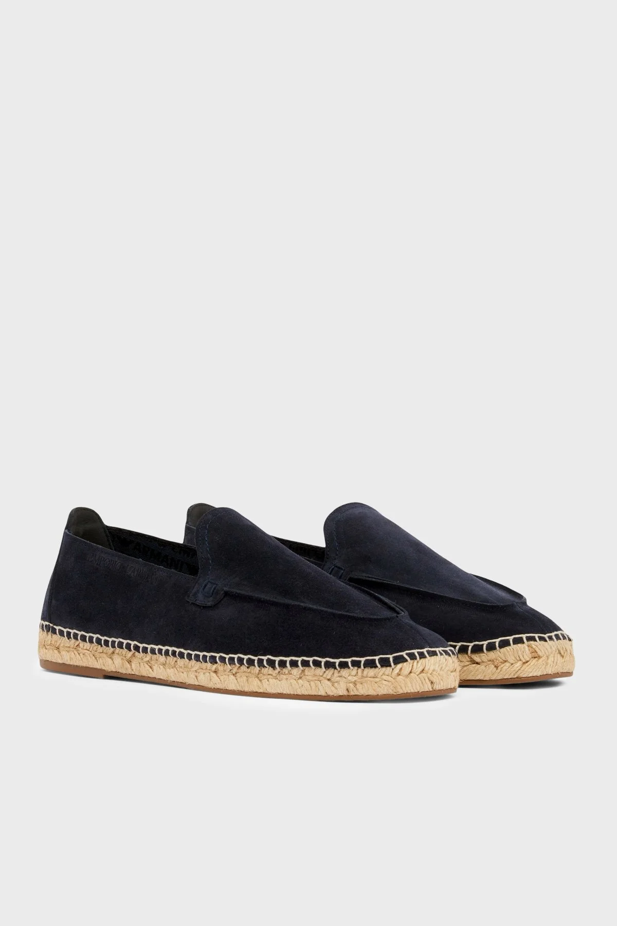Emporio Armani % 100 Deri Erkek Espadril EM005854 AF23967 UB117 LACİVERT - 3