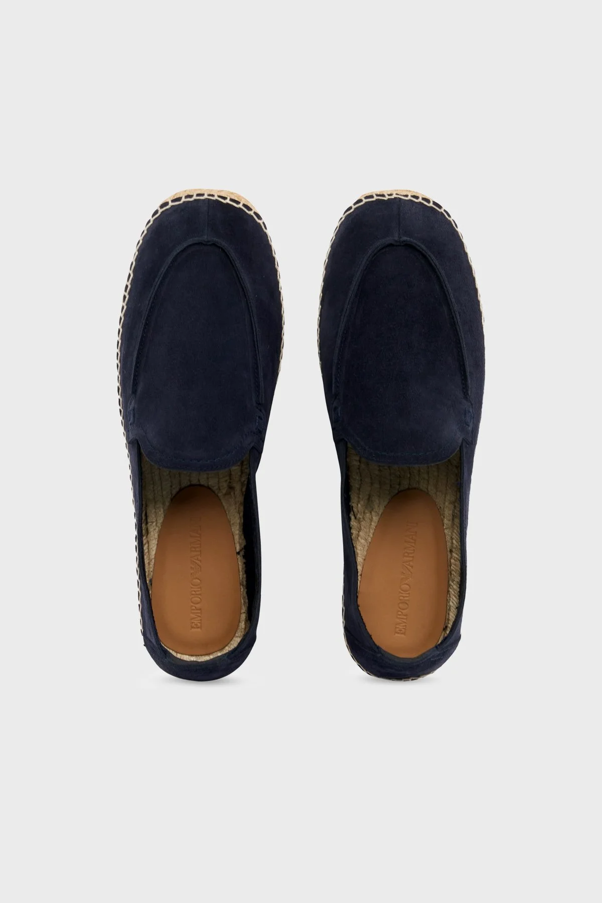 Emporio Armani % 100 Deri Erkek Espadril EM005854 AF23967 UB117 LACİVERT - 4