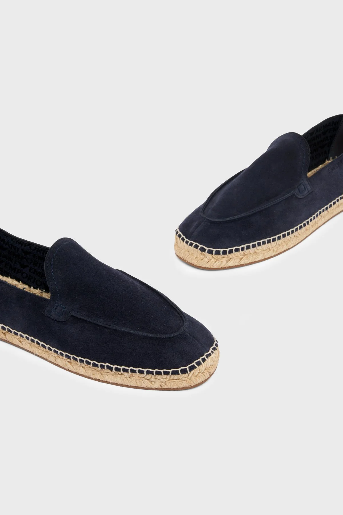 Emporio Armani % 100 Deri Erkek Espadril EM005854 AF23967 UB117 LACİVERT - 5
