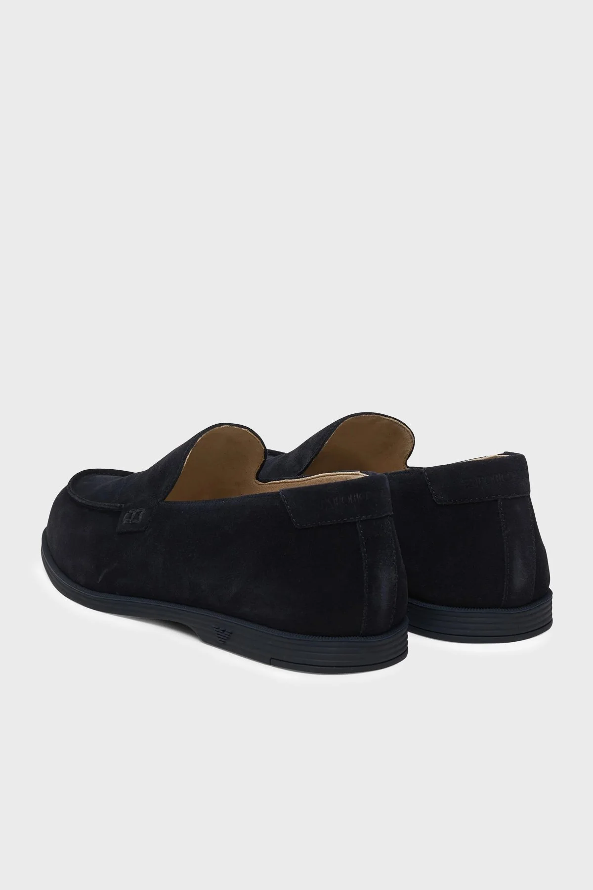Emporio Armani % 100 Deri Loafer Erkek Ayakkabı EM004941 AF23967 UB117 LACİVERT - 4