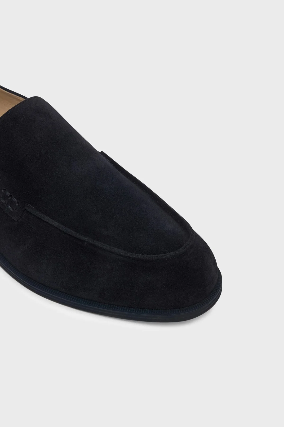 Emporio Armani % 100 Deri Loafer Erkek Ayakkabı EM004941 AF23967 UB117 LACİVERT - 5