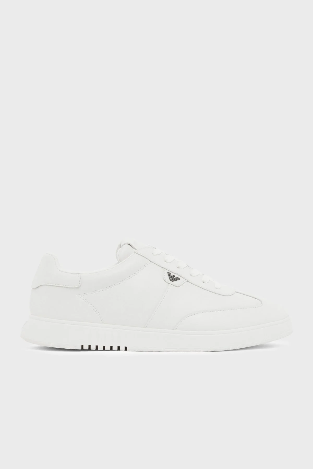 Emporio Armani % 100 Deri Logolu Sneaker Erkek Ayakkabı EM003062 AF20004 U0003 BEYAZ - 1
