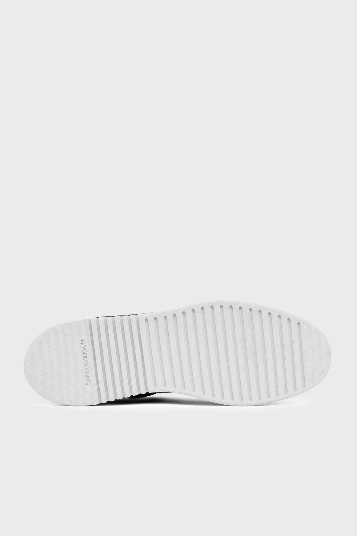 Emporio Armani % 100 Deri Logolu Sneaker Erkek Ayakkabı EM003062 AF20004 UC001 SİYAH - 7