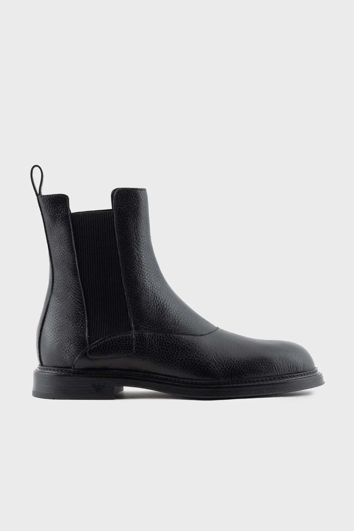Emporio Armani % 100 Hakiki Deri Chelsea Erkek Bot X4M389 XF583 00002 SİYAH - 7