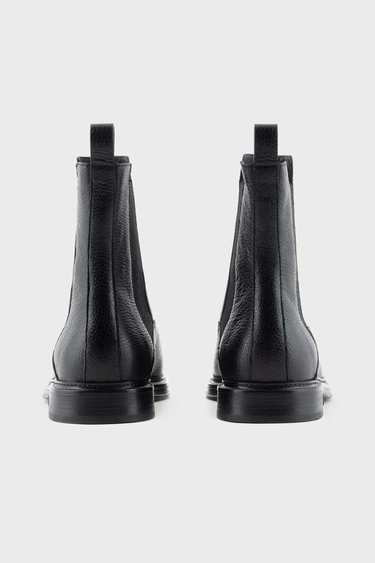 Emporio Armani % 100 Hakiki Deri Chelsea Erkek Bot X4M389 XF583 00002 SİYAH - 10