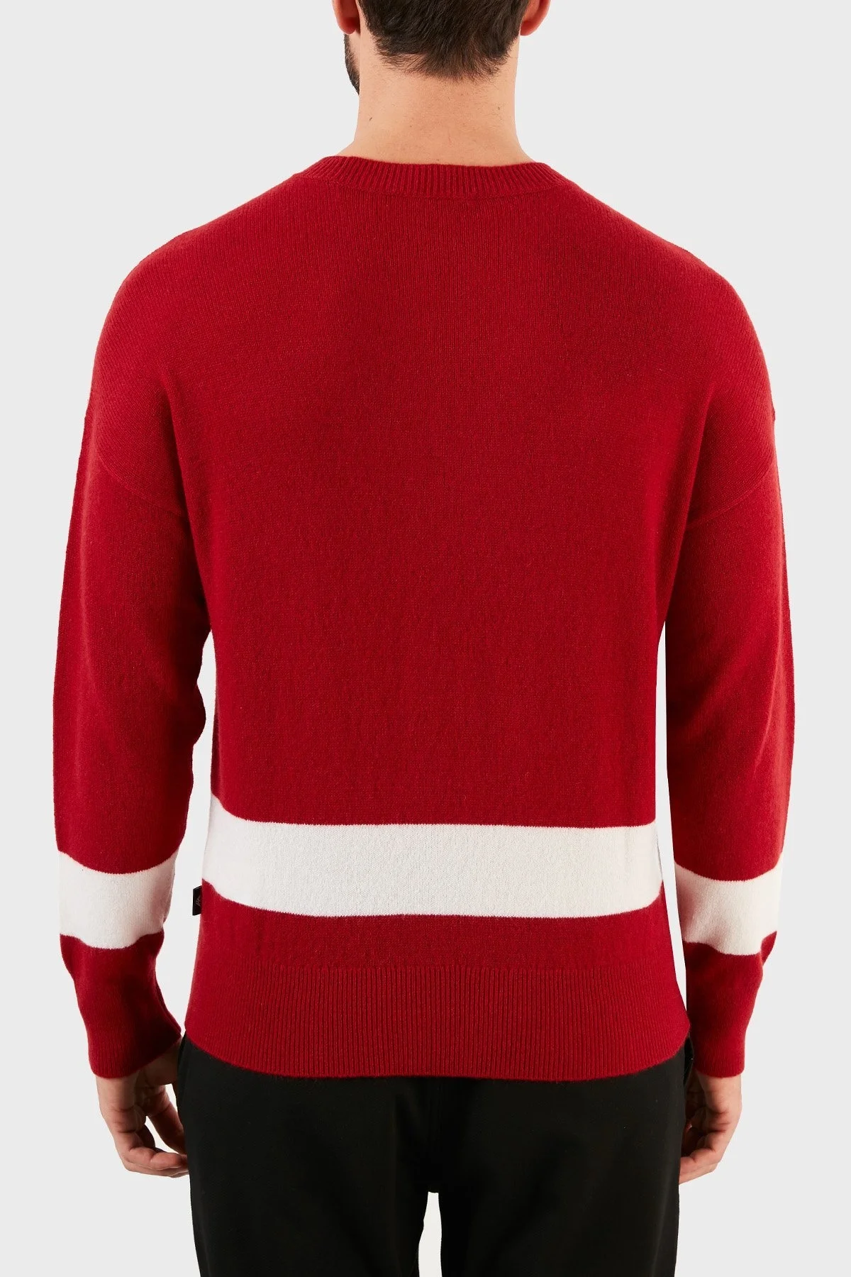 Emporio Armani % 100 Kaşmir Bisiklet Yaka Erkek Kazak 6K1MX4 1MPUZ 0357 KIRMIZI - 2