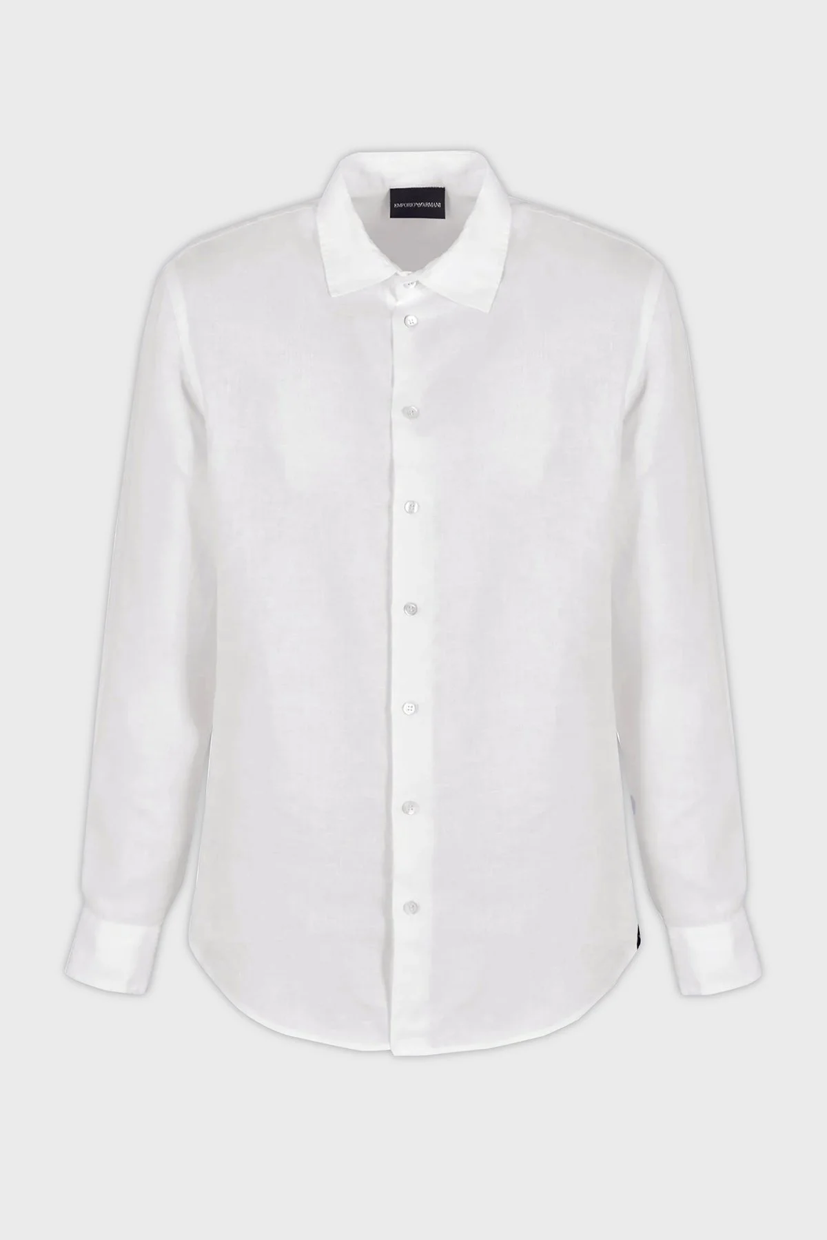 Emporio Armani % 100 Keten Regular Fit Erkek Gömlek E31SM0 010F1 101 BEYAZ - 4