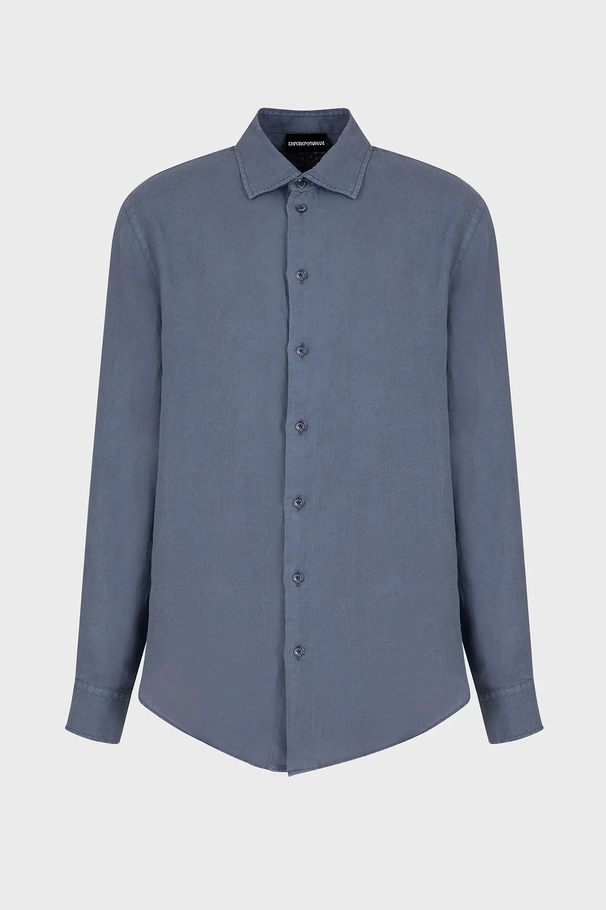 Emporio Armani % 100 Keten Regular Fit Erkek Gömlek E31SM0 010F1 920 LACİVERT - 5