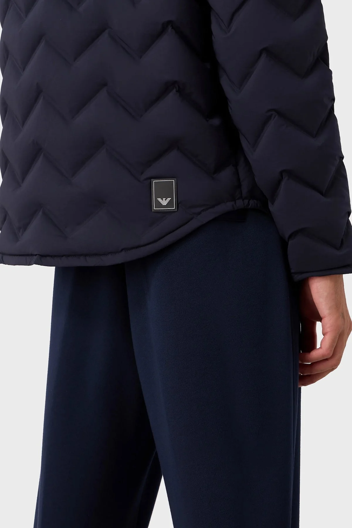 Emporio Armani % 100 Kuş Tüyü Dolgulu Regular Fit Kapitone Erkek Ceket 6R1B85 1NFGZ 09B3 LACİVERT - 5