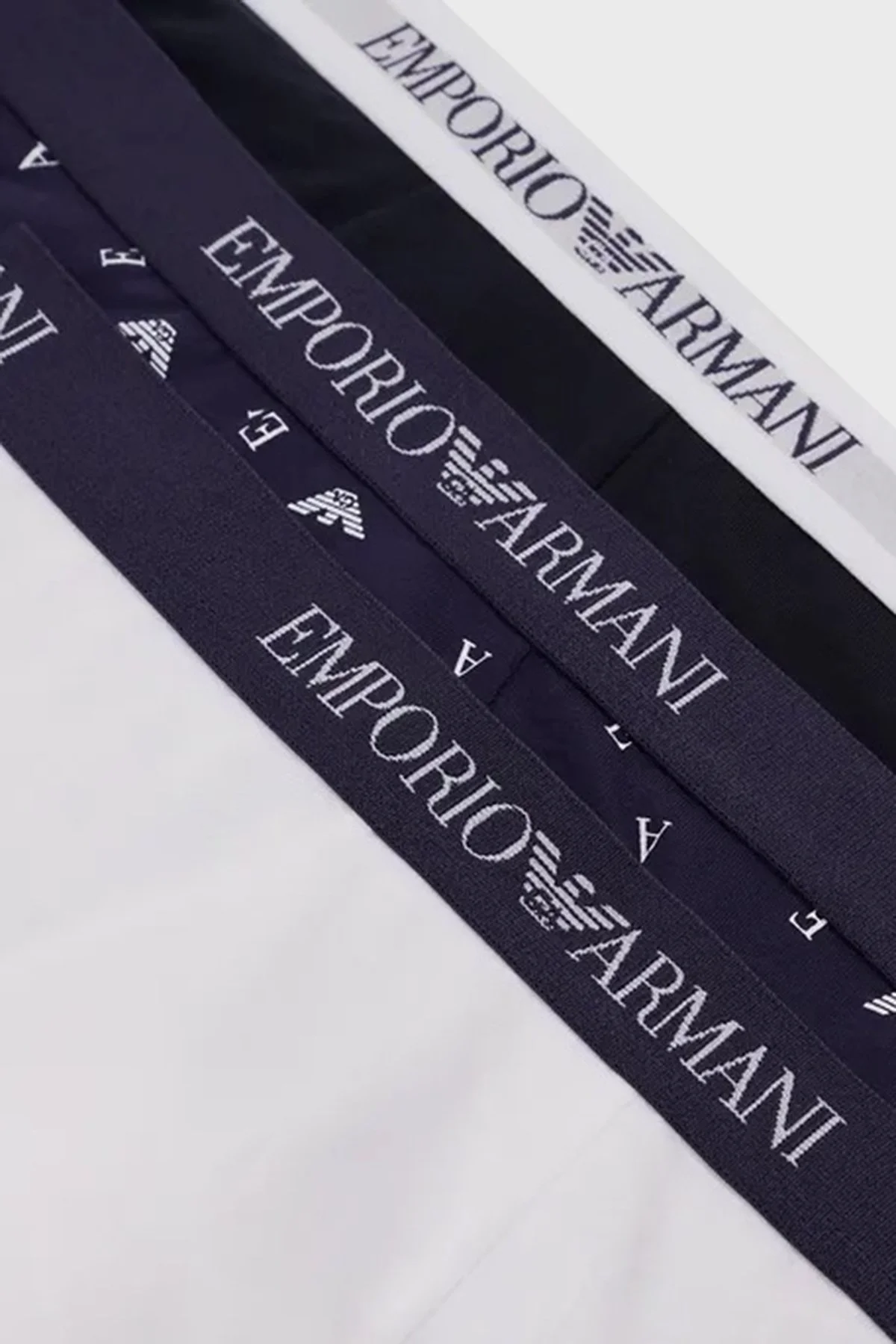 Emporio Armani % 100 Pamuk 3 Pack Erkek Boxer 111625 3R722 51136 Lacivert-Bej-Beyaz - 4