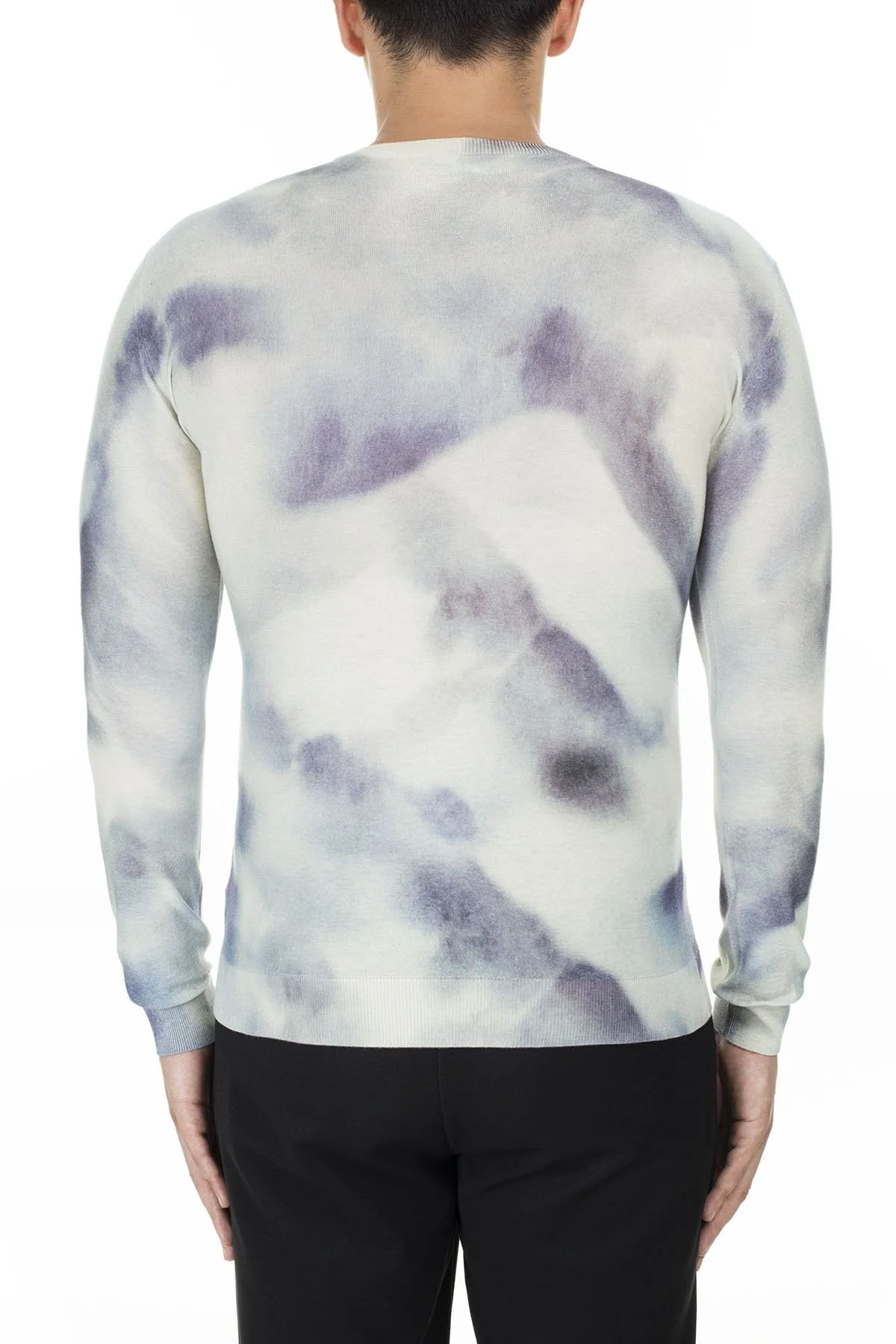 Emporio Armani % 100 Pamuk Bisiklet Yaka Erkek Kazak 3H1MV4 1M06Z 0728 BEYAZ - 9