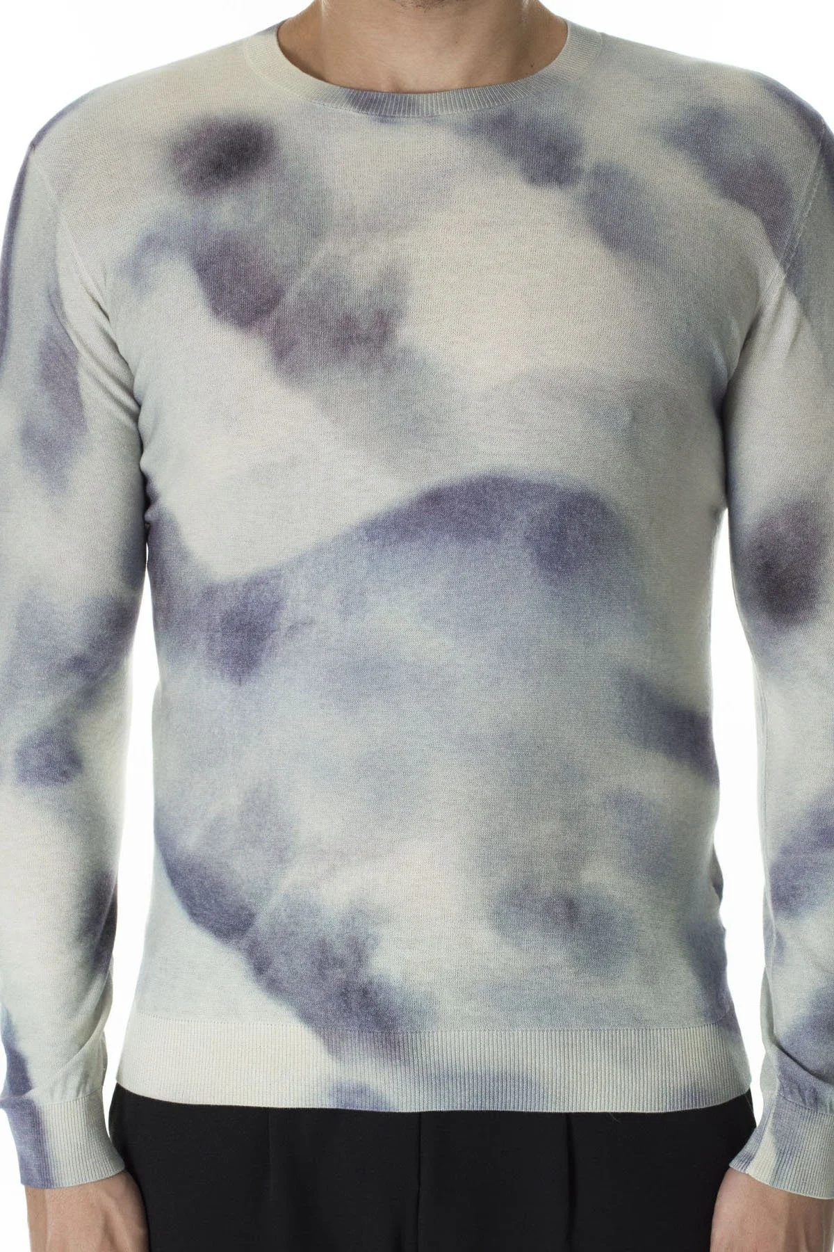 Emporio Armani % 100 Pamuk Bisiklet Yaka Erkek Kazak 3H1MV4 1M06Z 0728 BEYAZ - 13