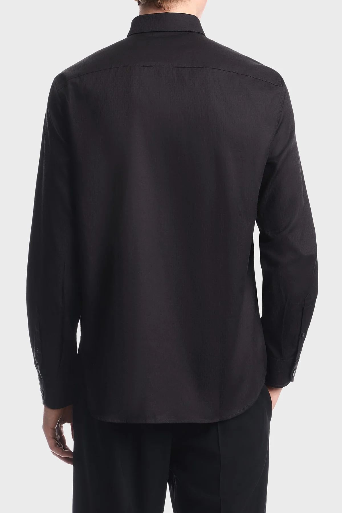 Emporio Armani %100 Pamuk Düğmeli Erkek Gömlek EM006704 AF18123 FB058 Mavi - 3