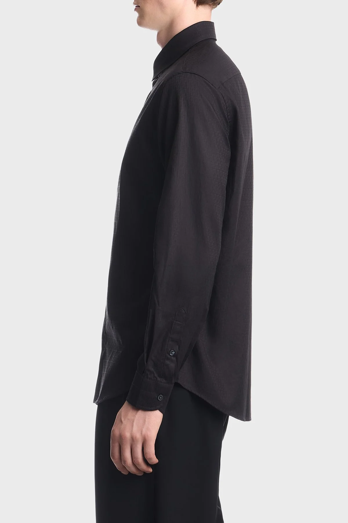 Emporio Armani %100 Pamuk Düğmeli Erkek Gömlek EM006704 AF18123 FB058 Mavi - 4