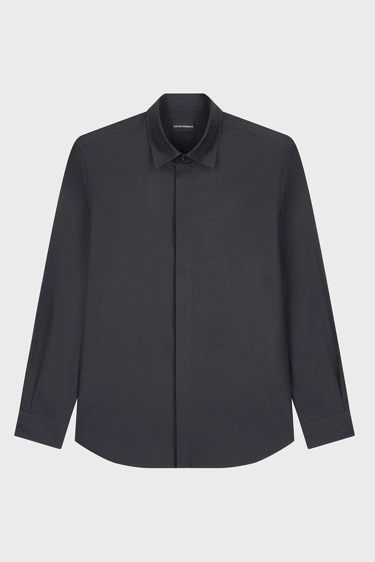 Emporio Armani %100 Pamuk Düğmeli Erkek Gömlek EM006704 AF18123 FB058 Mavi - 6