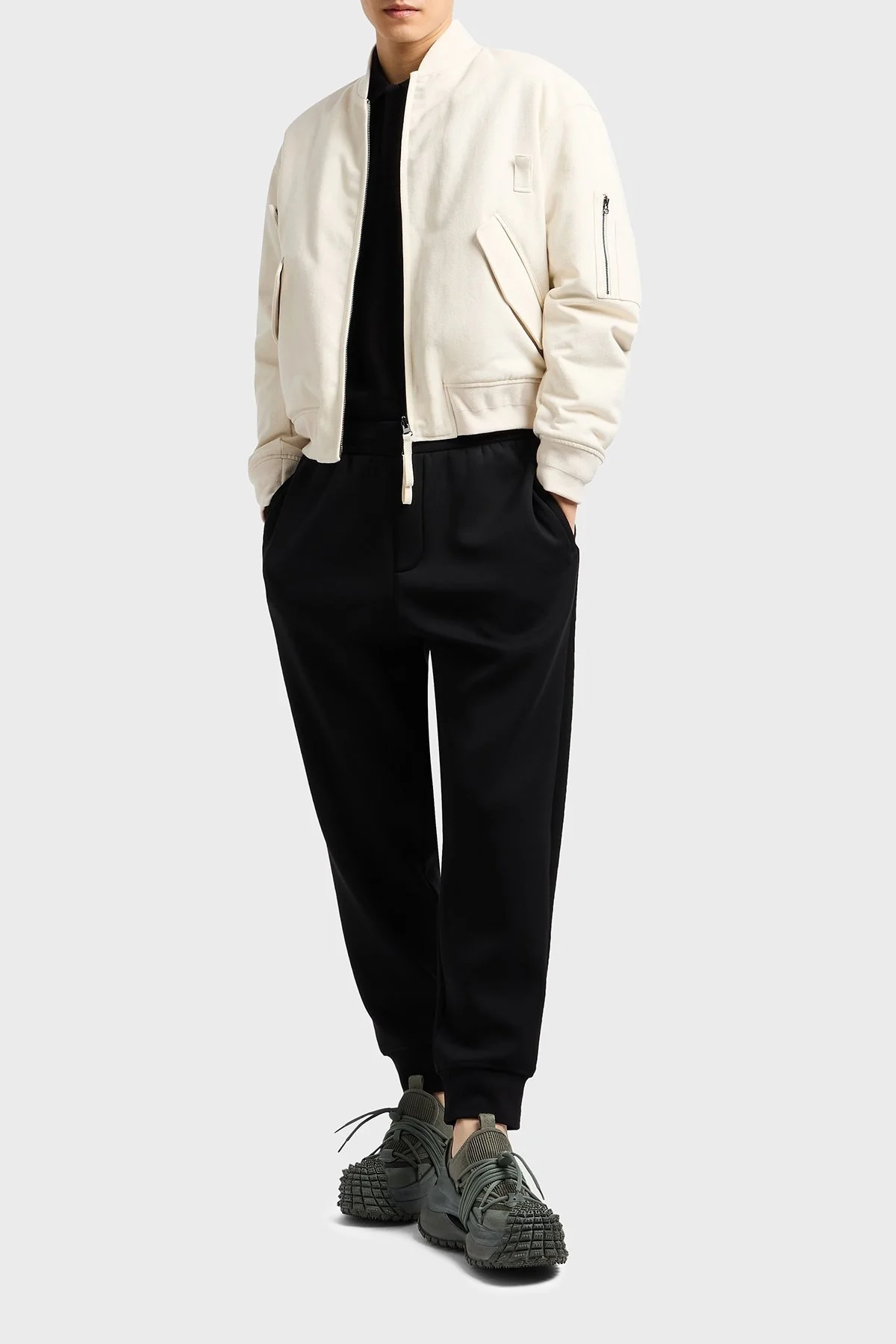 Emporio Armani % 100 Pamuk Gizli Düğmeli Erkek Polo Yaka T Shirt EM000850 AF12955 UC001 SİYAH - 2