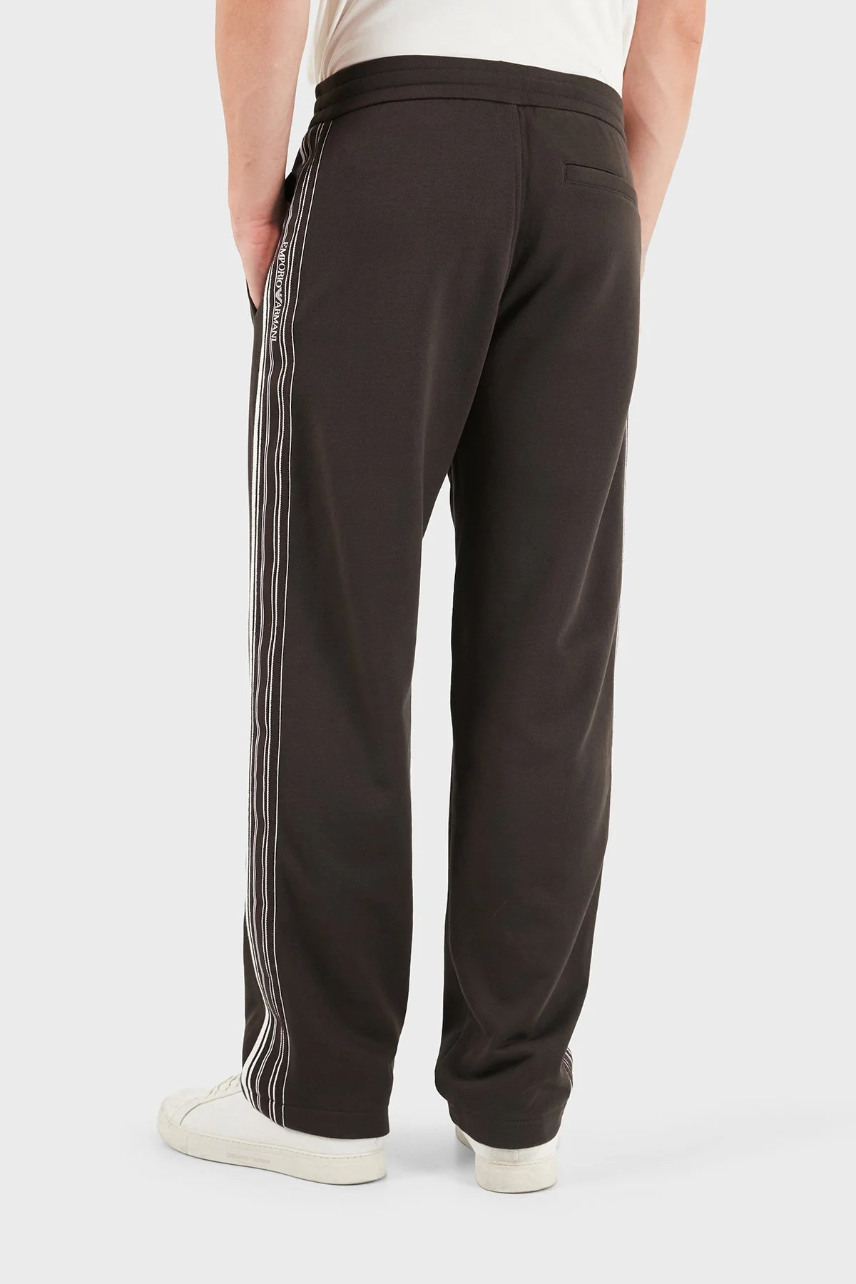 Emporio Armani % 100 Pamuk Normal Bel Düz Paça Erkek Pantolon EM006884 AF13713 U6030 Koyu kahve - 3