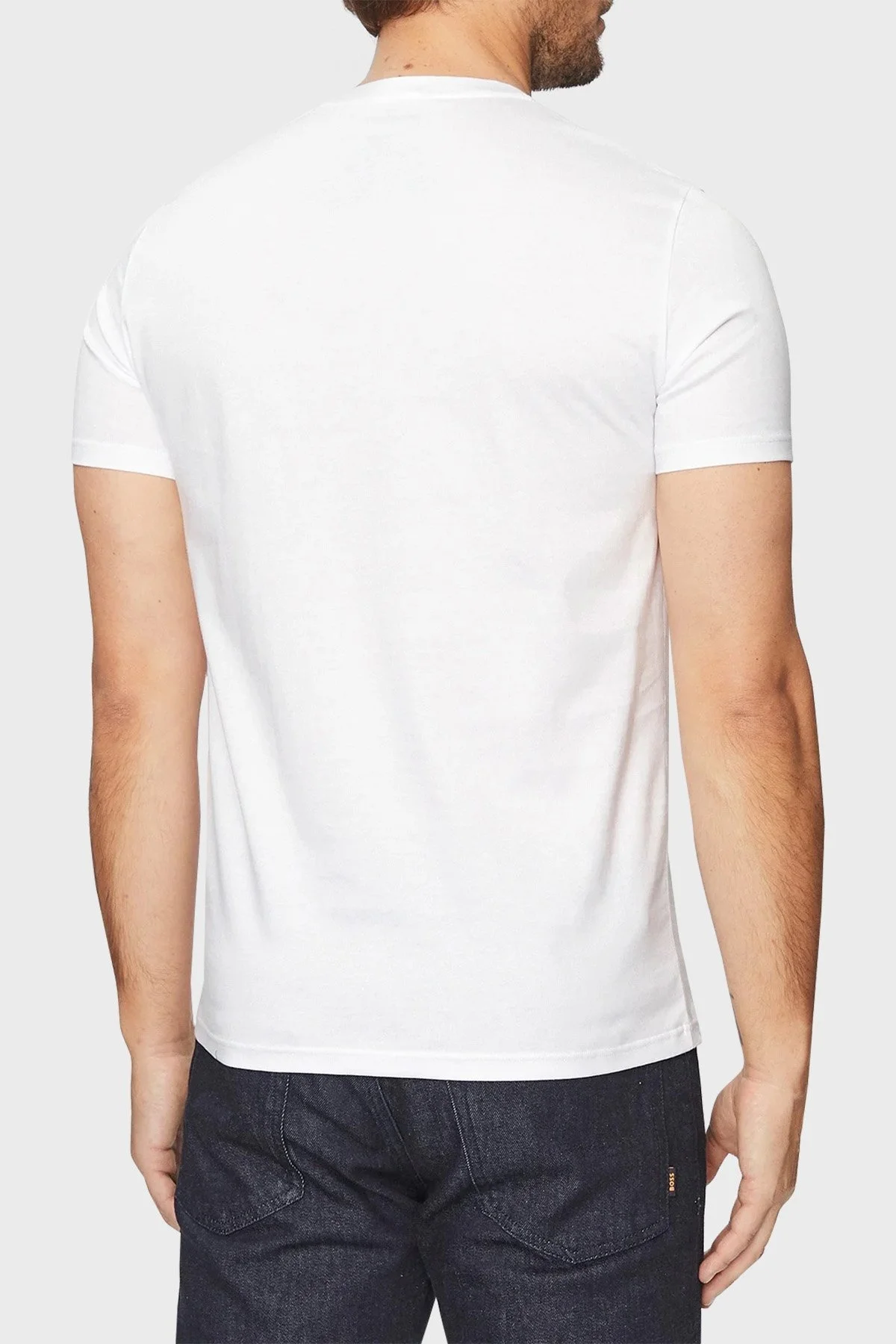 Emporio Armani % 100 Pamuk Regular Fit Bisiklet Yaka Erkek T Shirt 110853 3F755 00010 BEYAZ - 2