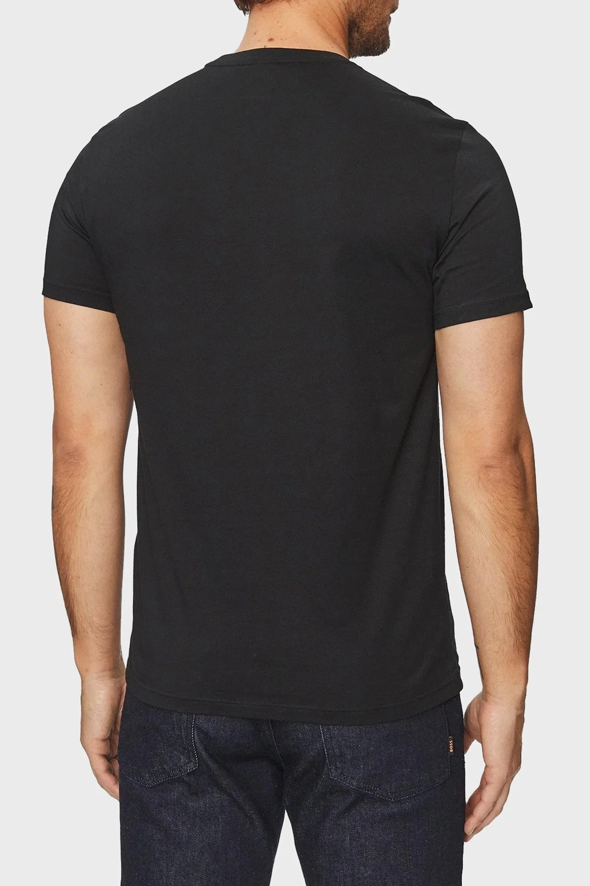 Emporio Armani % 100 Pamuk Regular Fit Bisiklet Yaka Erkek T Shirt 110853 3F755 00020 SİYAH - 2