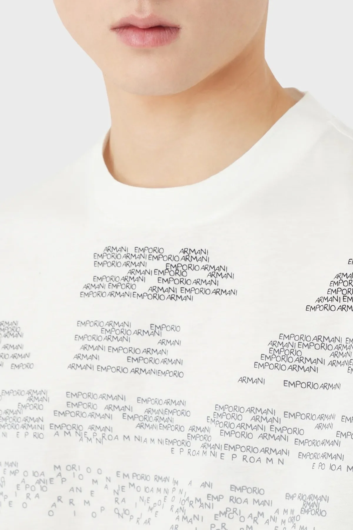 Emporio Armani % 100 Pamuk Regular Fit Bisiklet Yaka Erkek T Shirt 3R1TV0 1JSAZ 0101 BEYAZ - 2