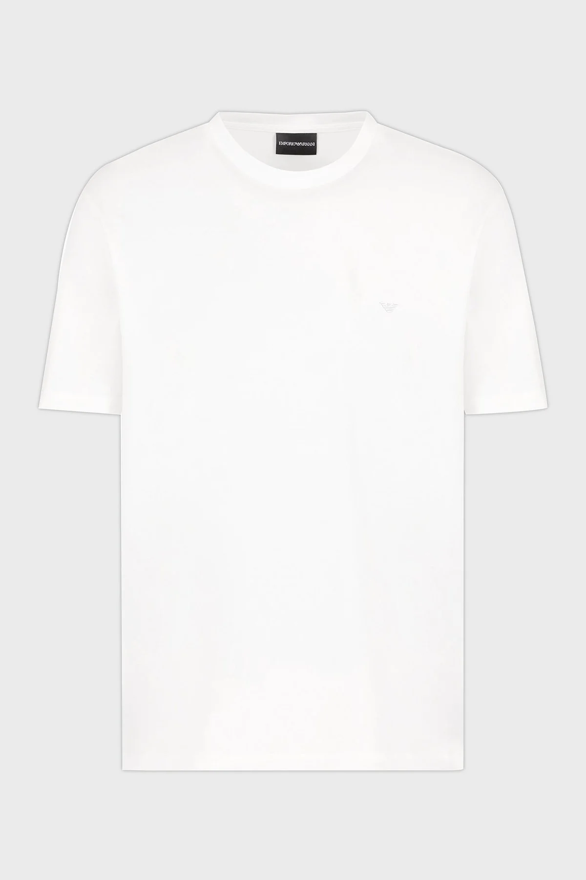 Emporio Armani % 100 Pamuk Regular Fit Bisiklet Yaka Erkek T Shirt EM000983 AF13669 U0003 BEYAZ - 4