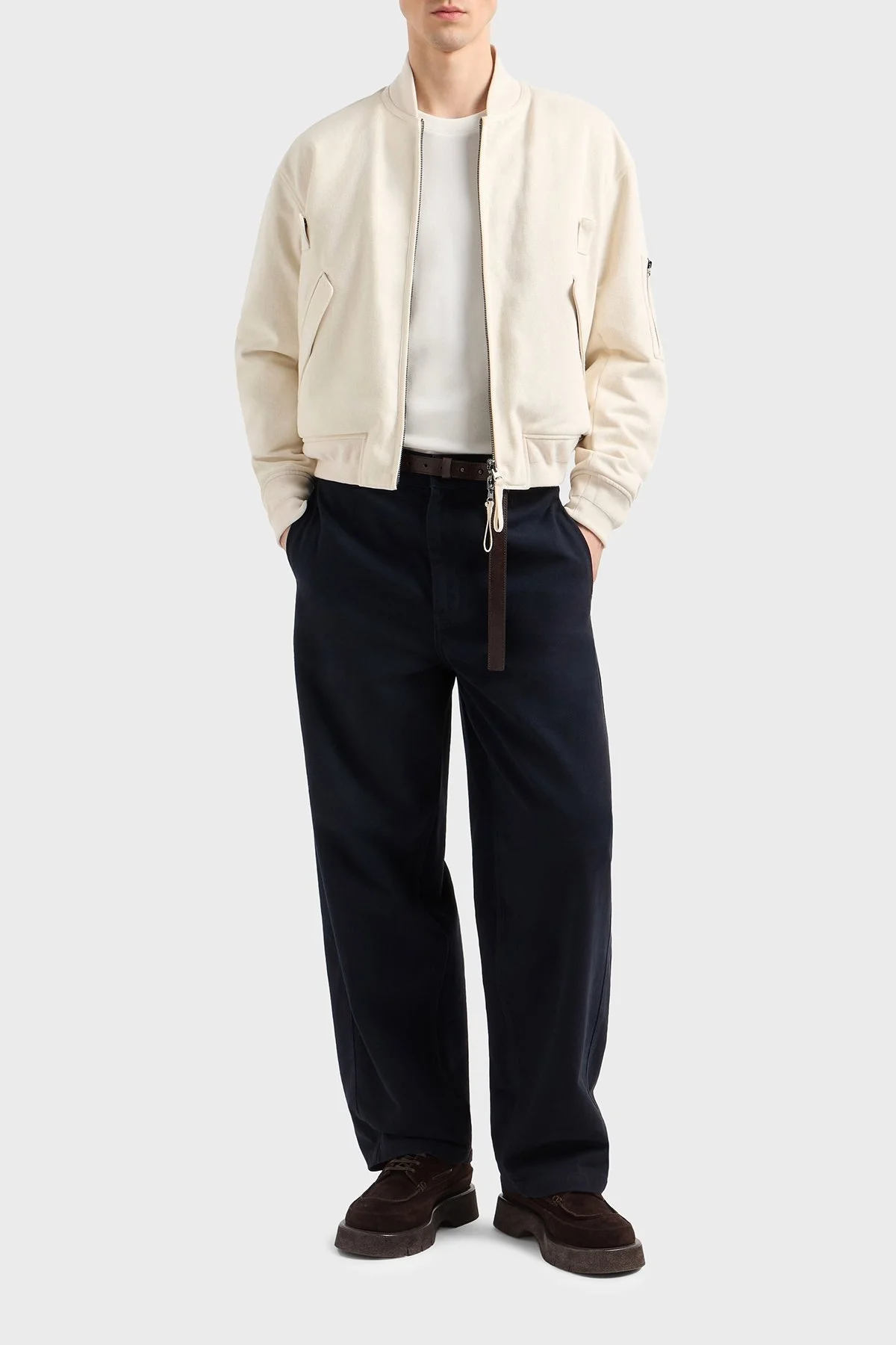 Emporio Armani % 100 Pamuk Regular Fit Bisiklet Yaka Erkek T Shirt EM001018 AF12926 U0003 BEYAZ - 3