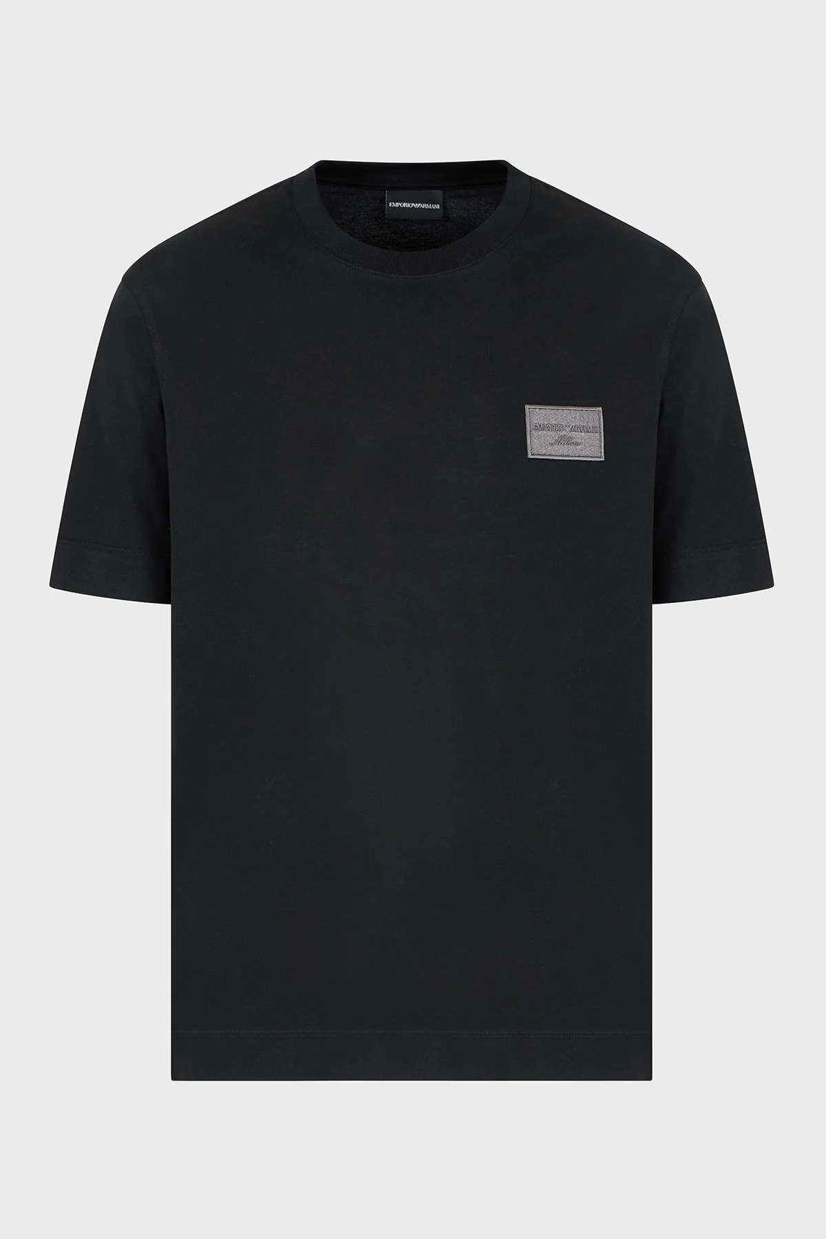 Emporio Armani % 100 Pamuk Regular Fit Bisiklet Yaka Erkek T Shirt EM001018 AF12926 UC001 SİYAH - 8
