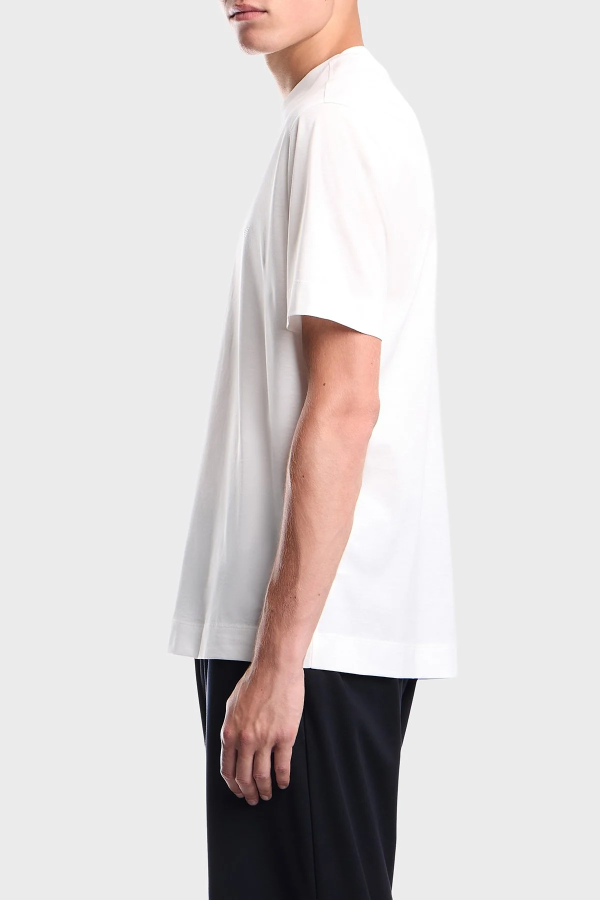 Emporio Armani % 100 Pamuk Regular Fit Bisiklet Yaka Erkek T Shirt EM006779 AF28078 U0003 Beyaz - 4
