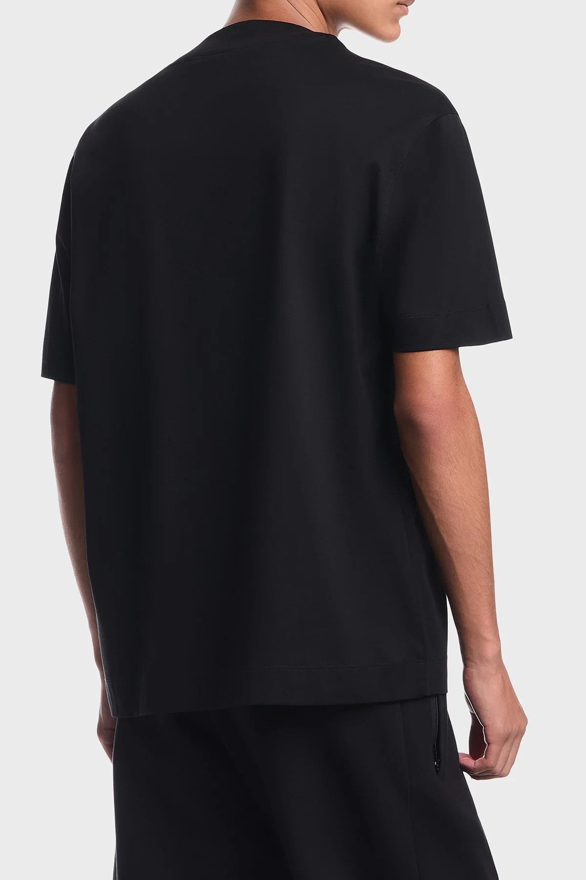 Emporio Armani % 100 Pamuk Regular Fit Bisiklet Yaka Erkek T Shirt EM006779 AF28078 UC001 Siyah - 3