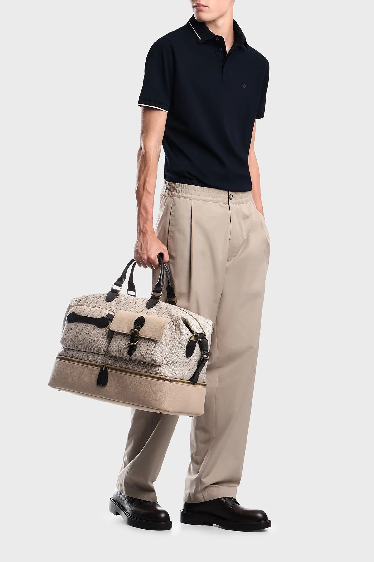 Emporio Armani % 100 Pamuk Regular Fit Düğmeli Erkek Polo EM006625 AF12955 UB118 Lacivert - 2