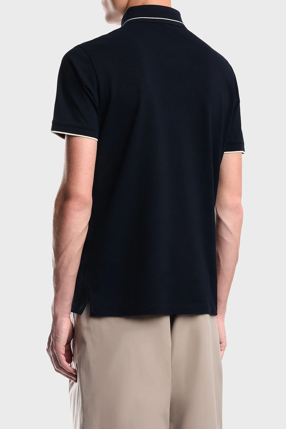 Emporio Armani % 100 Pamuk Regular Fit Düğmeli Erkek Polo EM006625 AF12955 UB118 Lacivert - 3