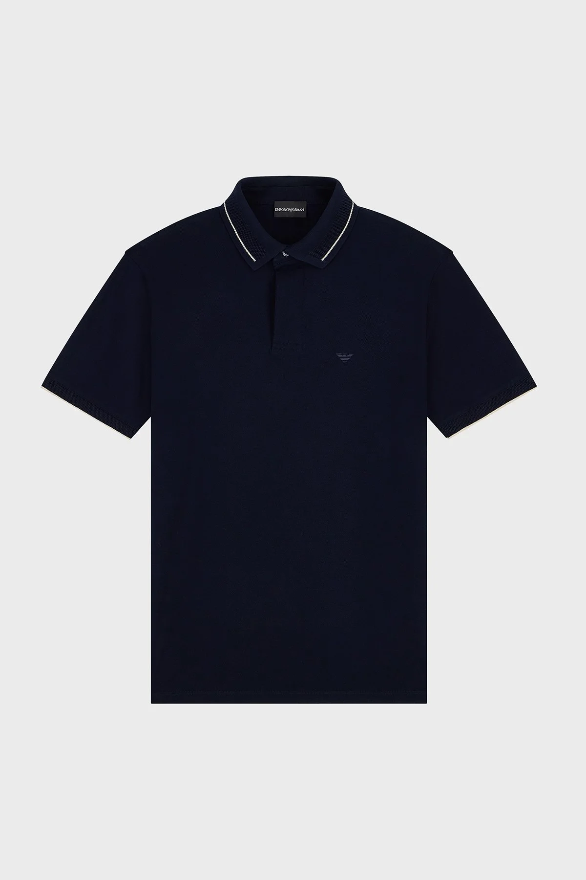 Emporio Armani % 100 Pamuk Regular Fit Düğmeli Erkek Polo EM006625 AF12955 UB118 Lacivert - 4