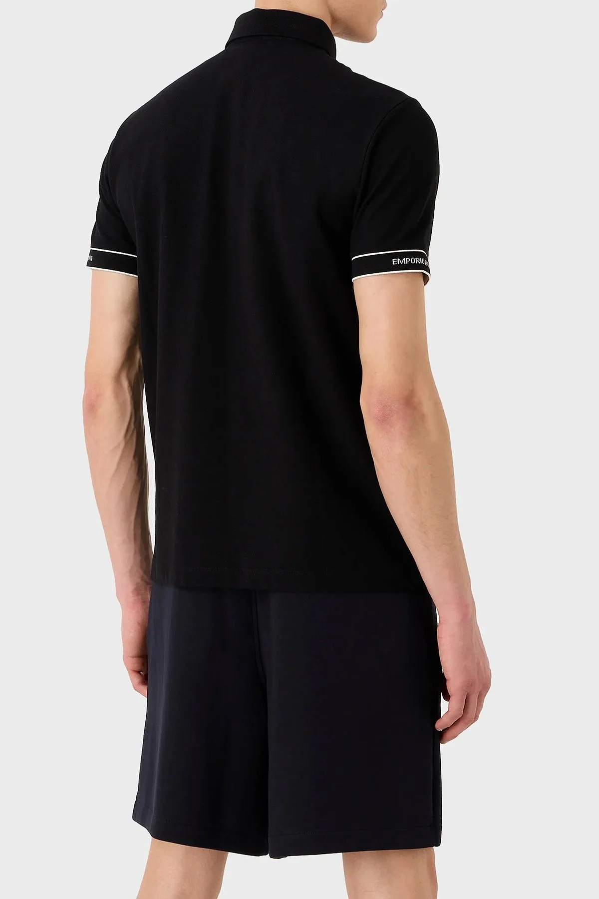 Emporio Armani % 100 Pamuk Regular Fit Düğmeli Erkek Polo T Shirt 3R1F67 1JCYZ 0092 SİYAH - 2