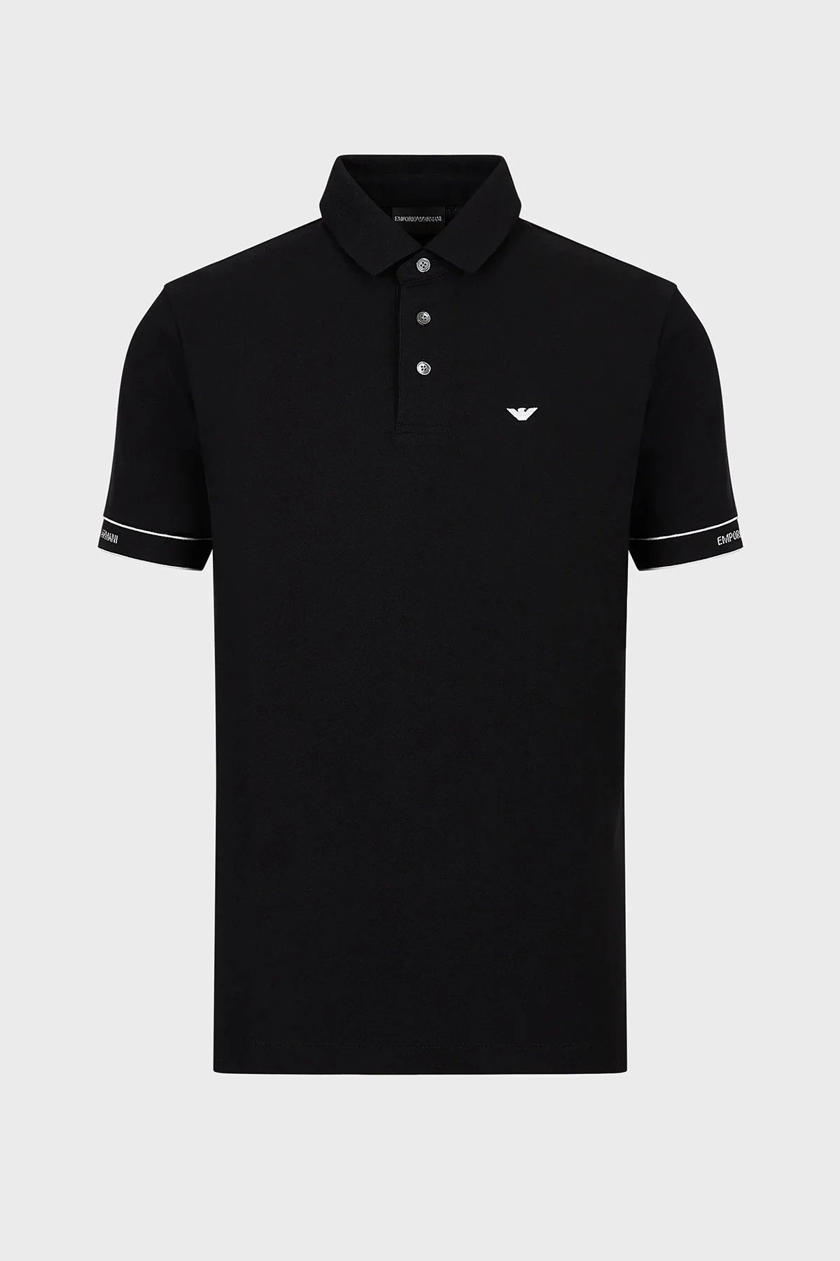 Emporio Armani % 100 Pamuk Regular Fit Düğmeli Erkek Polo T Shirt 3R1F67 1JCYZ 0092 SİYAH - 3